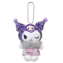 Charger l&#39;image dans la galerie, Japan Sanrio Kuromi Plush Doll Keychain (Scarf)
