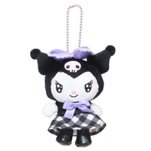 Cargar imagen en el visor de la galería, Japan Sanrio Kuromi Plush Doll Keychain (Idol)

