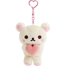 Load image into Gallery viewer, Japan San-X Rilakkuma Korilakkuma Plush Doll Keychain (Heart)
