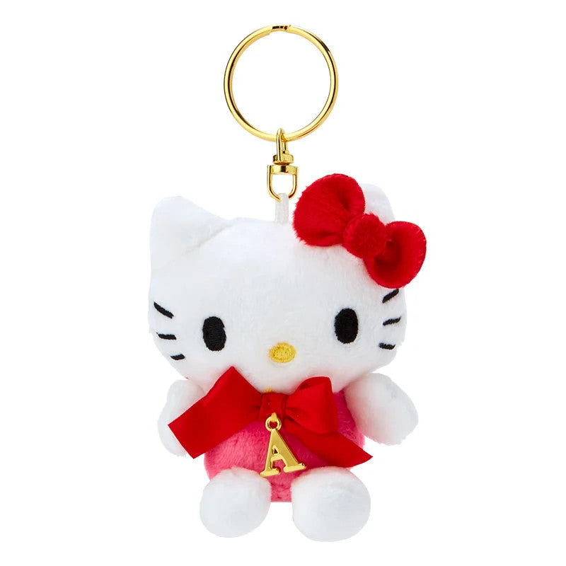 Japan Sanrio Hello Kitty Plush Doll Keychain (Alphabet)