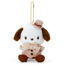 Load image into Gallery viewer, Japan Sanrio Hello Kitty / My Melody / Cinnamoroll / Kuromi / Pochacco Plush Doll Keychain (Winter Outfit)

