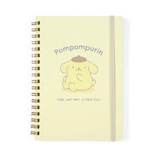 Load image into Gallery viewer, Japan Sanrio My Melody / Hello Kitty / Pochacco / Pompompurin / Kuromi / Cinnamoroll B6 Spiral Notebook (Plush Design)
