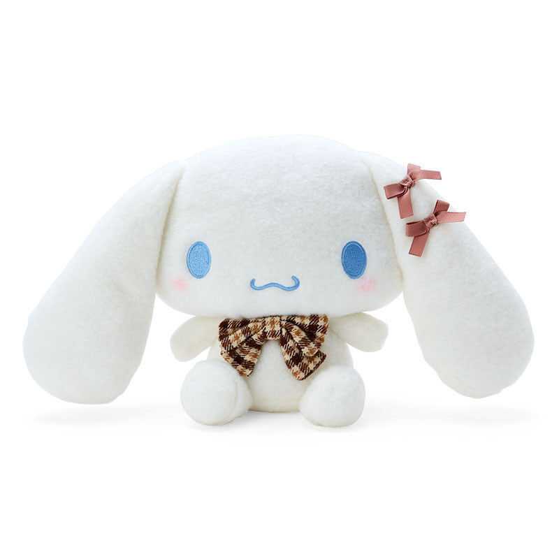Japan Sanrio Pompompurin / Cinnamoroll / My Melody / Kuromi Plush Doll Soft Toy (Gingham Ribbon / M)