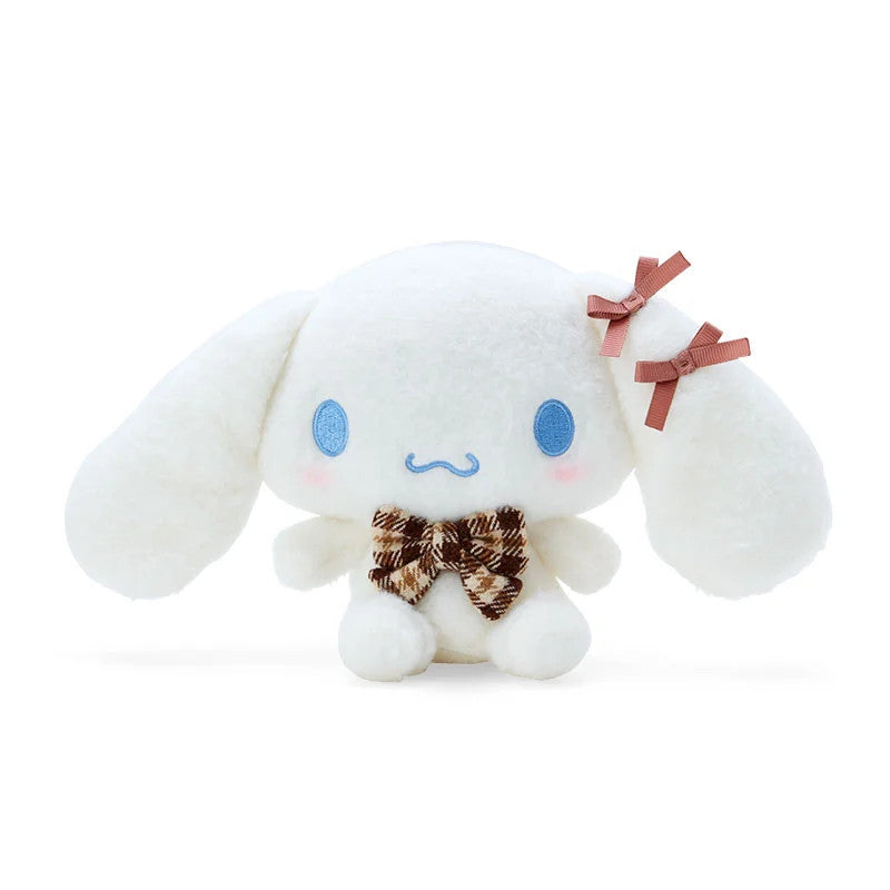 Japan Sanrio Pochacco / Cinnamoroll / My Melody / Kuromi Plush Doll Soft Toy (Gingham Ribbon / S)