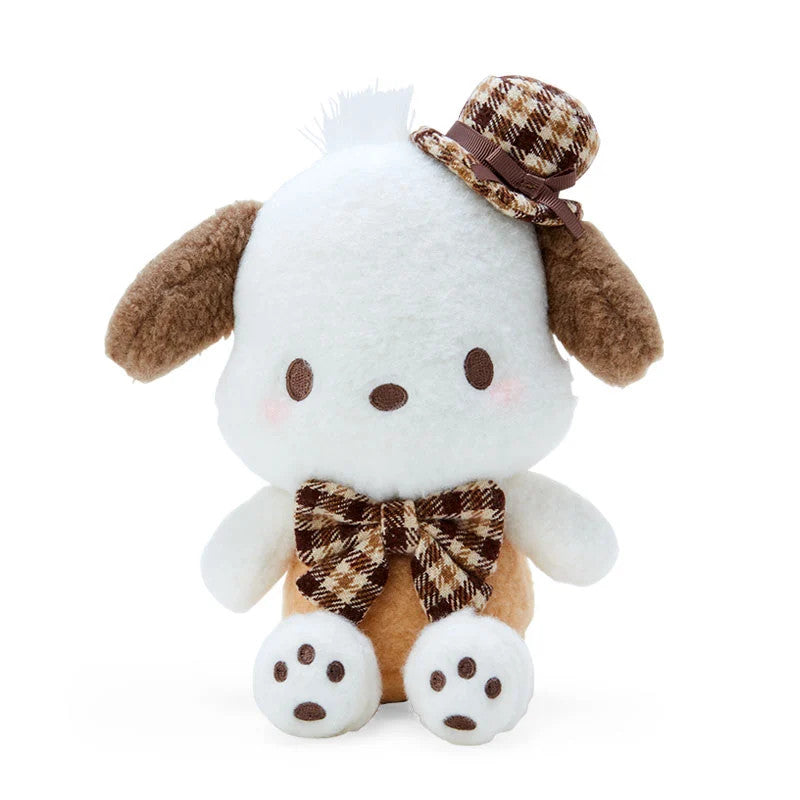 Japan Sanrio Pochacco / Cinnamoroll / My Melody / Kuromi Plush Doll Soft Toy (Gingham Ribbon / S)