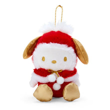 Load image into Gallery viewer, Japan Sanrio My Melody / Kuromi / Pochacco / Hello Kitty / Cinnamoroll / Pompompurin Plush Doll Keychain (Christmas) 2023
