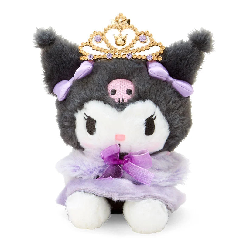 Japan Sanrio Kuromi Plush Doll Soft Toy Box Set (Tiara)