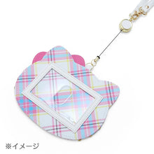 Cargar imagen en el visor de la galería, Japan Sanrio Hello Kitty Reel Card Holder Pass Case (Dress Tartan)
