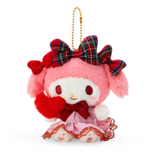 Load image into Gallery viewer, Japan Sanrio Pompompurin / Kuromi / My Melody / Cinnamoroll / My Sweet Piano / Hello Kitty / Pochacco Plush Doll Keychain (Ribbon Love)
