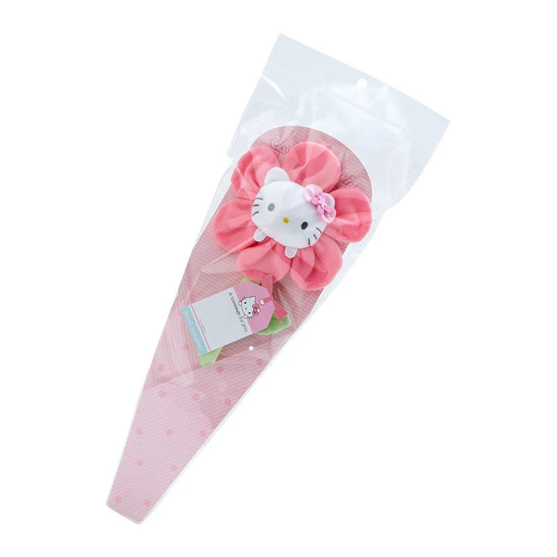 Japan Sanrio Flower Plush Doll / Bracelet / Ponytail Holder