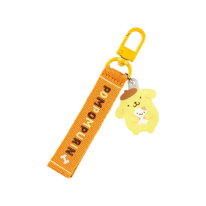 Japan Sanrio Logo Embroidery Tag Keychain (Character Ranking)