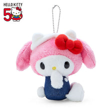 이미지를 갤러리 뷰어에 로드 , Japan Sanrio Plush Doll Keychain (Hello Everyone)
