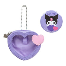 Load image into Gallery viewer, Japan Sanrio Mini Pouch Coin Purse &amp; Badge (Colorful Heart)
