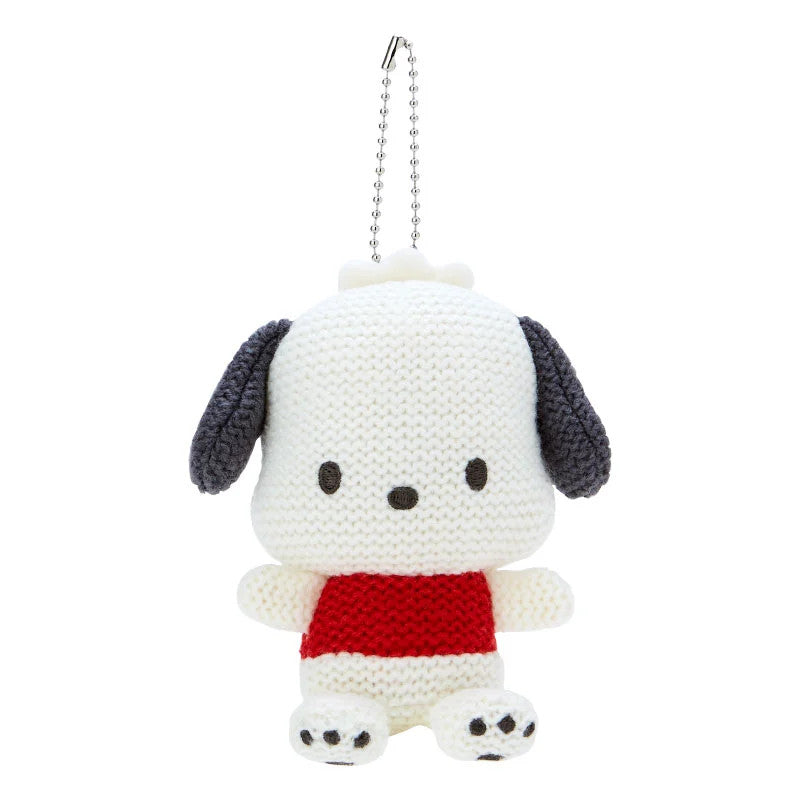 Japan Sanrio Amigurumi Style Knit Plush Doll Keychain