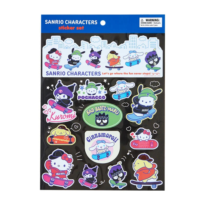 Japan Sanrio Characters Mix Sticker (Skater)