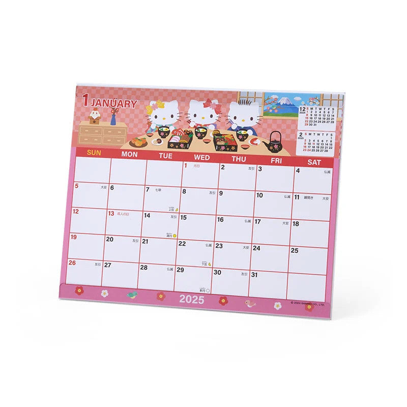 Japan Sanrio Hello Kitty 2025 Desk Calendar