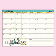 Load image into Gallery viewer, Japan Sanrio Hello Kitty 2025 Monthly B6 Schedule Book / Planner
