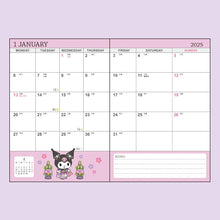 Lade das Bild in den Galerie-Viewer, Japan Sanrio 2025 Weekly B6 Schedule Book / Planner
