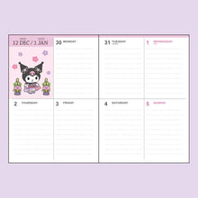 Lade das Bild in den Galerie-Viewer, Japan Sanrio 2025 Weekly B6 Schedule Book / Planner
