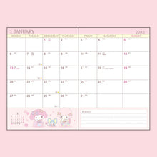 Lade das Bild in den Galerie-Viewer, Japan Sanrio 2025 Weekly B6 Schedule Book / Planner
