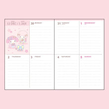 Lade das Bild in den Galerie-Viewer, Japan Sanrio 2025 Weekly B6 Schedule Book / Planner
