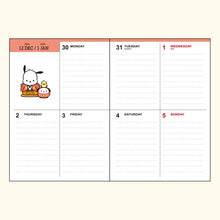 Lade das Bild in den Galerie-Viewer, Japan Sanrio 2025 Weekly B6 Schedule Book / Planner
