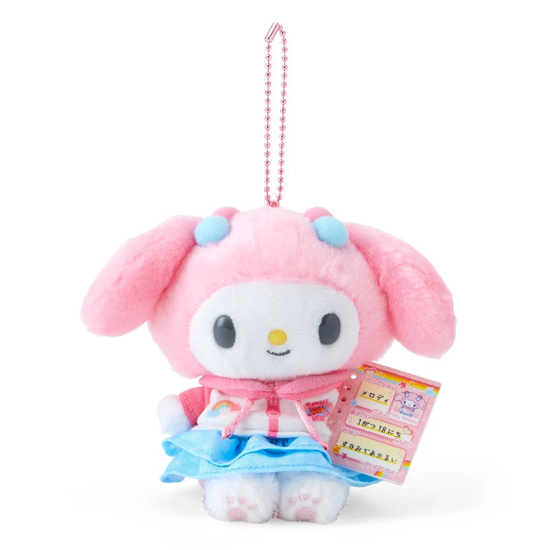 Japan Sanrio Plush Doll Keychain (Nostalgic Profile Book)