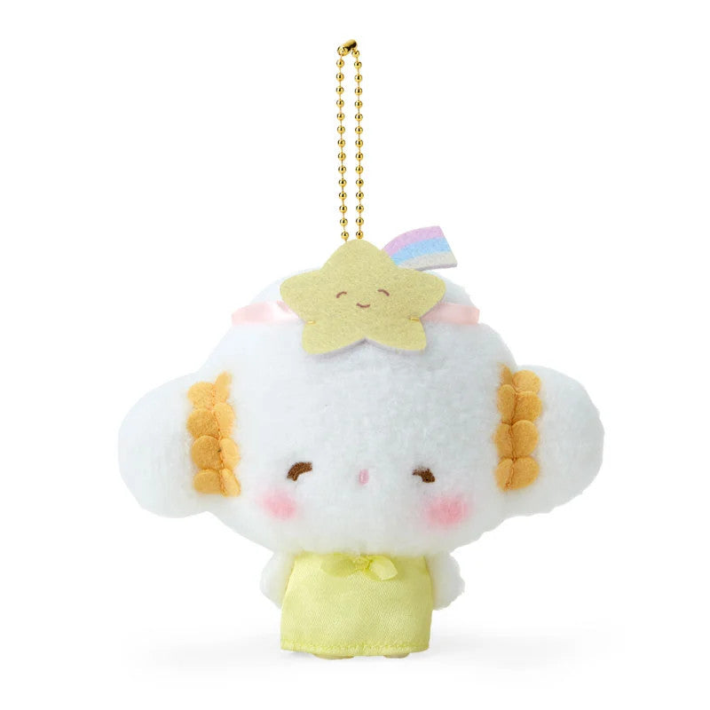 Japan Sanrio Cogimyun Plush Doll Keychain (Angel)