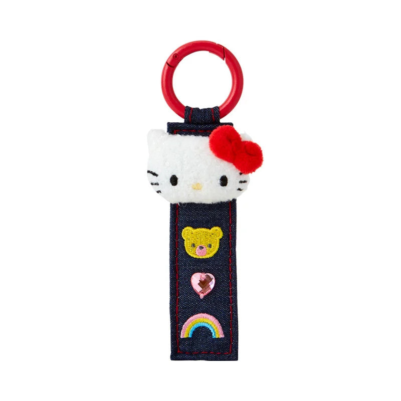 Japan Sanrio Tag Keychain (Denim Patch)