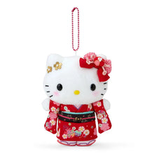 이미지를 갤러리 뷰어에 로드 , Japan Sanrio Plush Doll Keychain (Kimono)
