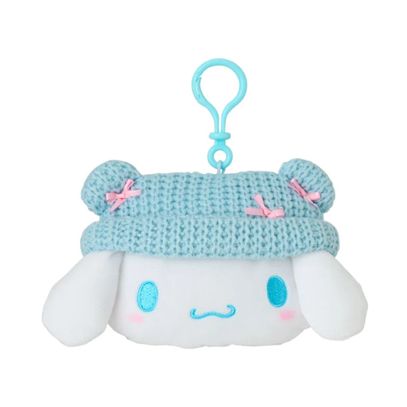 Japan Sanrio Face Style Coin Purse Mini Pouch (Knit Cap)