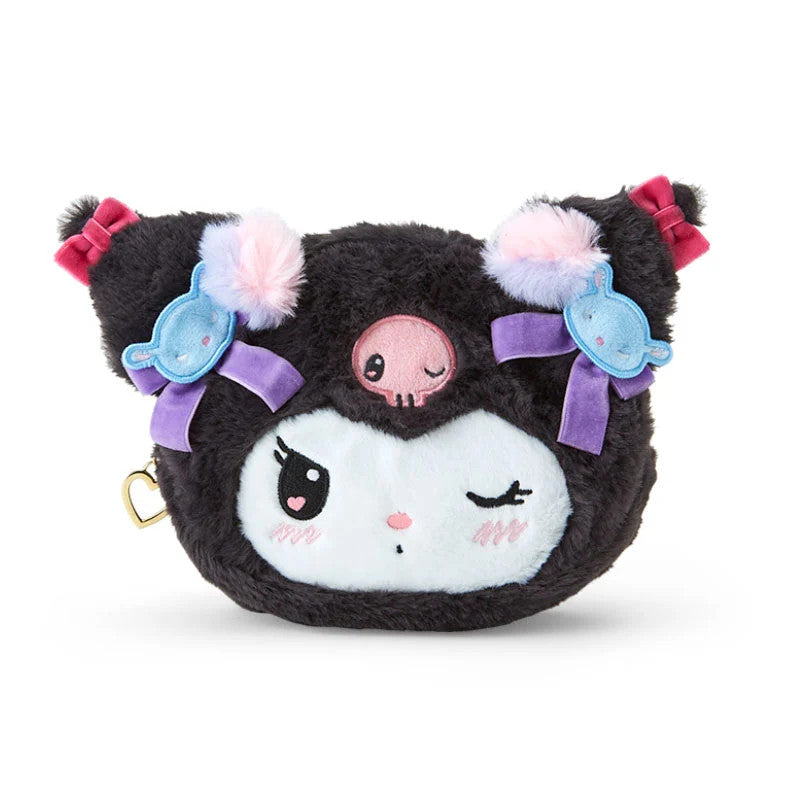 Japan Sanrio Kuromi Plush Pouch (Romi Kyun Room)