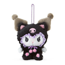 이미지를 갤러리 뷰어에 로드 , Japan Sanrio Kuromi Plush Doll Keychain (Black Cat)
