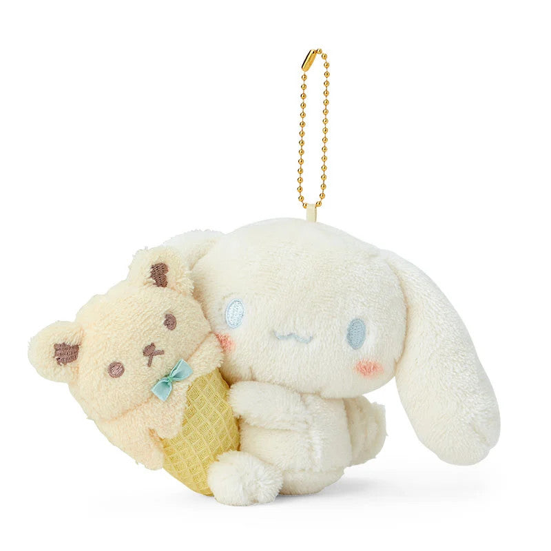 Japan Sanrio Cinnamoroll Plush Doll Keychain (Relax)