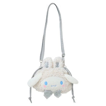 Carregar imagem no visualizador da galeria, Japan Sanrio 2 Way Plush Drawstring Shoulder Bag (Fluffy Snow Rabbit)
