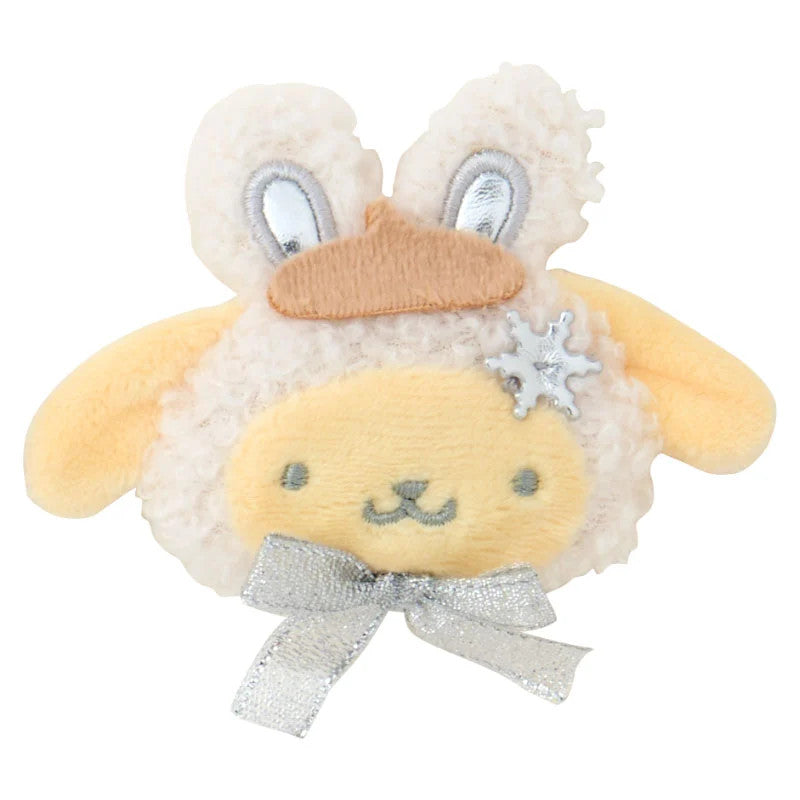 Japan Sanrio Plush Hair Clip (Fluffy Snow Rabbit)