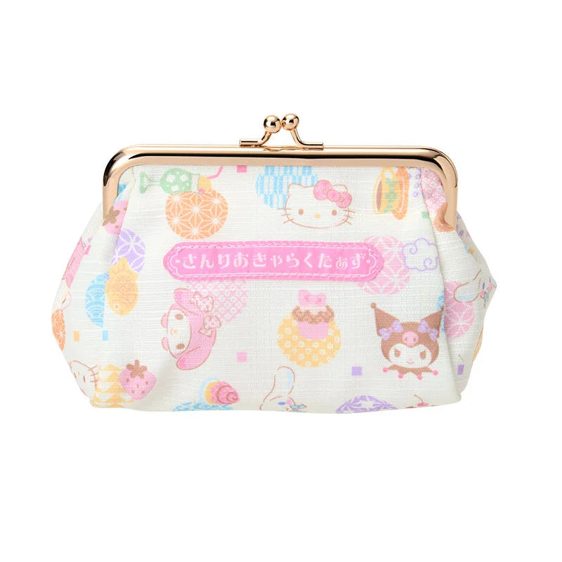 Japan Sanrio Characters Mix Clasp Frame Pouch (Peaceful Pastel)