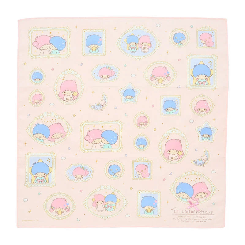 Japan Sanrio Little Twin Stars Handkerchief (Frame Design)