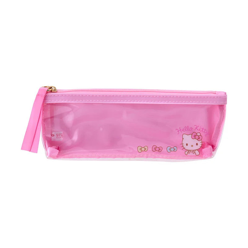 Japan Sanrio Clear Slim Pencil Case Pen Pouch