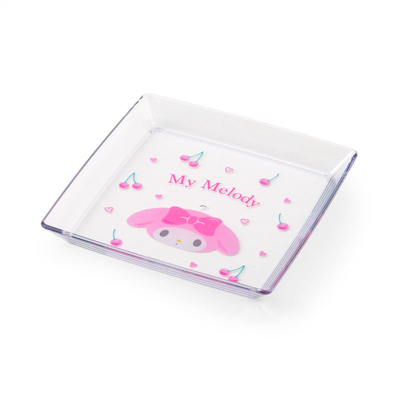 Japan Sanrio Plastic Square Plate (Fruit)