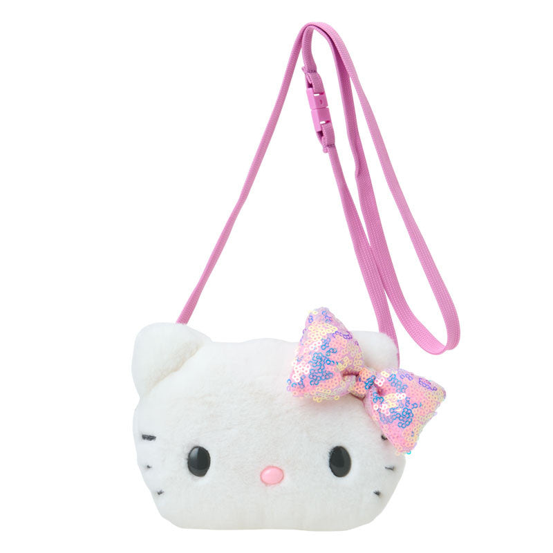 Japan Sanrio Plush Neck Coin Purse (Face)