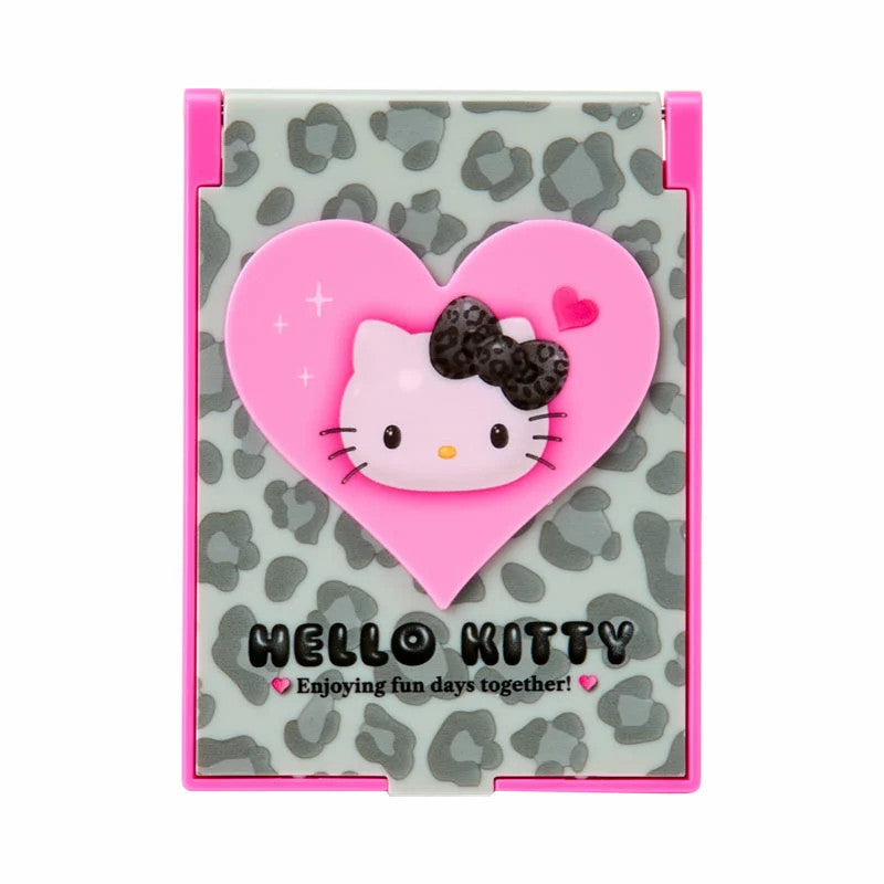 Japan Sanrio Pocket Compact Mirror (Monotone Animal)