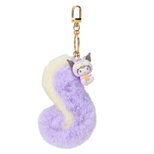 Carregar imagem no visualizador da galeria, Japan Sanrio Plush Tail Mascot Keychain (Squirrel)
