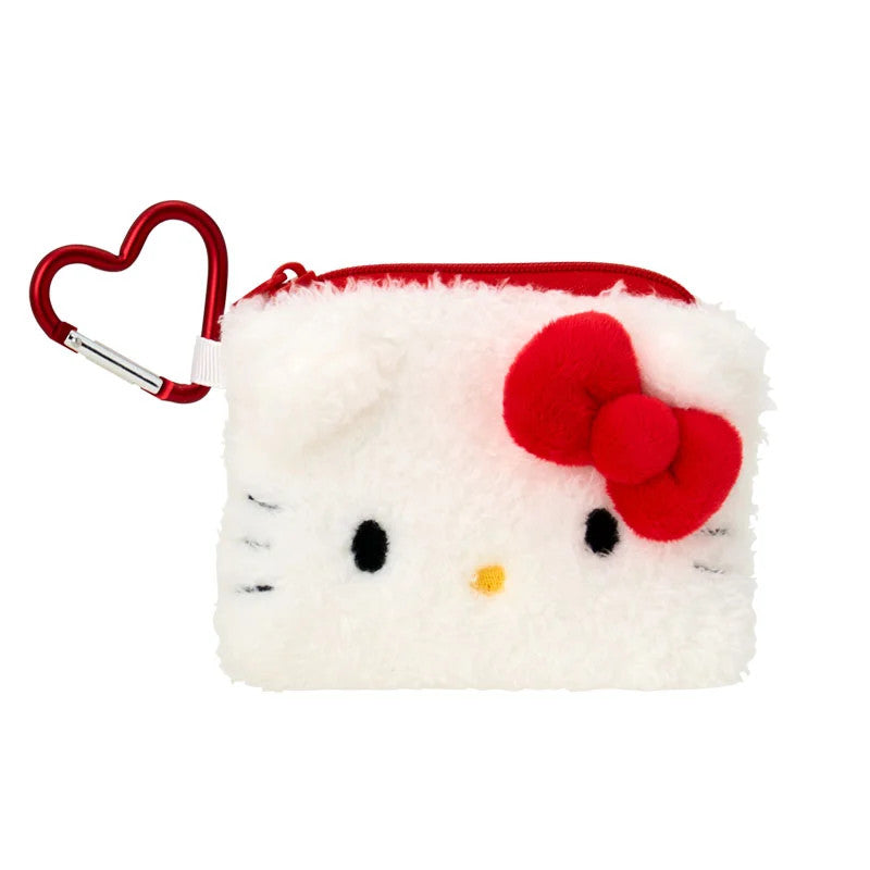 Japan Sanrio Plush Coin Purse Mini Pouch with Carabiner