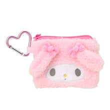Load image into Gallery viewer, Japan Sanrio Plush Coin Purse Mini Pouch with Carabiner
