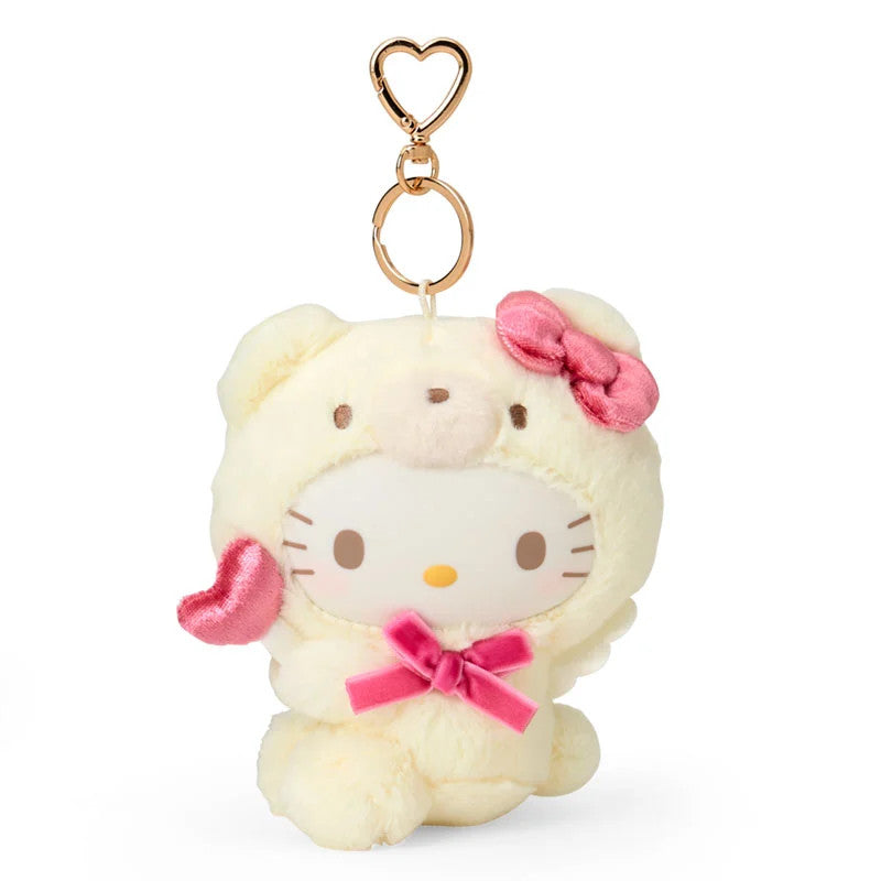 Japan Sanrio Plush Doll Keychain (Angel Bear)