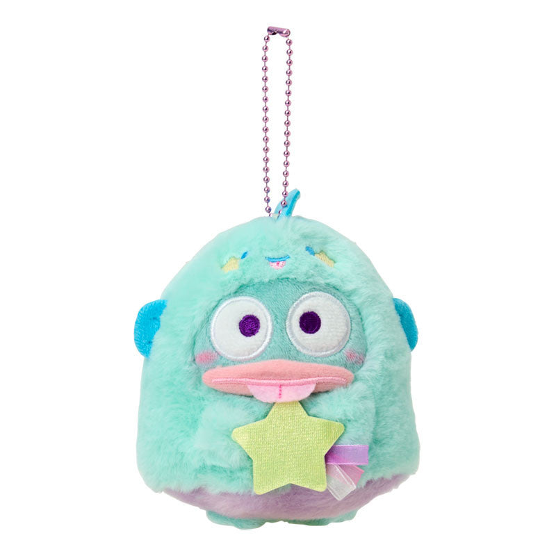 Japan Sanrio Hangyodon Plush Doll Keychain (Starry Ghost)