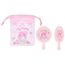 Carica l'immagine nel visualizzatore di Gallery, Japan Sanrio Mirror &amp; Hair Brush &amp; Drawstring Bag Set
