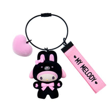 Load image into Gallery viewer, Japan Sanrio Mascot Keychain (Black Animals)
