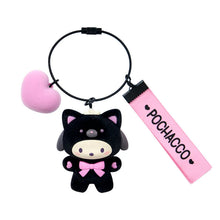 Load image into Gallery viewer, Japan Sanrio Mascot Keychain (Black Animals)
